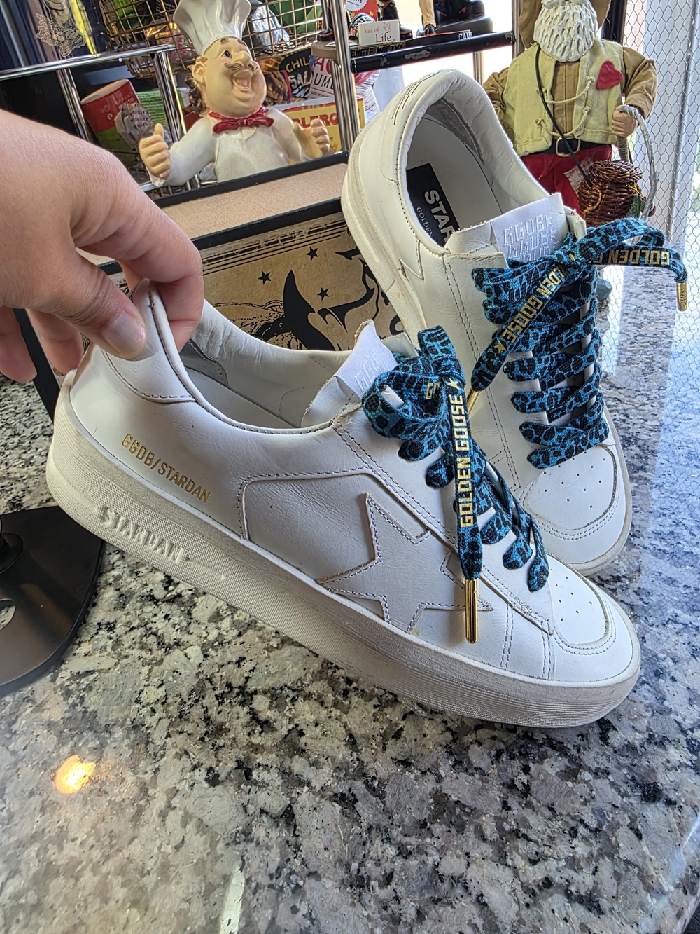 Golden Goose Woman Stardan Size37!! White Leather Low-Top Sneakers